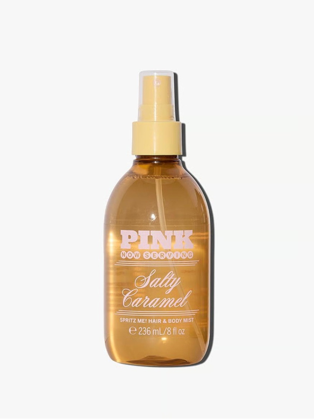 PINK Salty Caramel Hair & Body Mist - Amber/Yellow